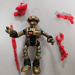 VTG 1990 TMNT Fugitoid Action Figure Teenage Mutant Ninja Turtles - Complete